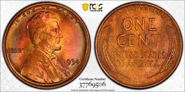 1934 1C MS65RB