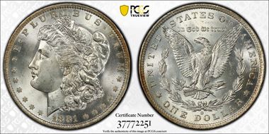 1881-O $1 MS65+