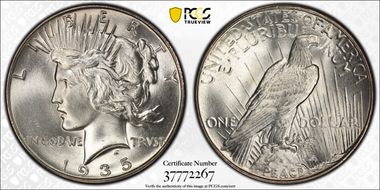 1935 $1 MS66+