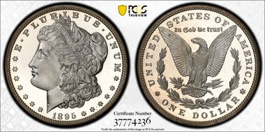 1895 $1 PR67DCAM