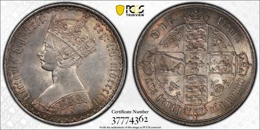 1853 Florin S-3891 MS63