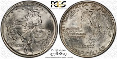1925 50C Stone Mountain MS66