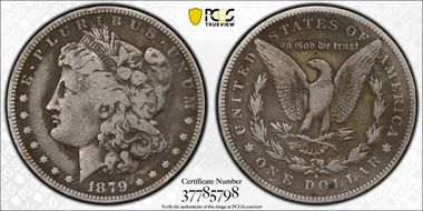 1879-S $1 VAM 56, Rev. of 1878 VG8