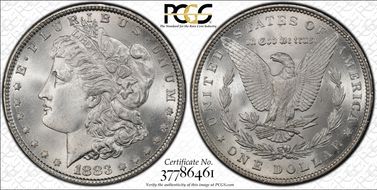 1883 $1 MS66