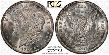 1921-D $1 MS65
