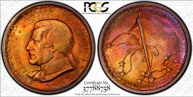 1936 50C Cleveland MS68