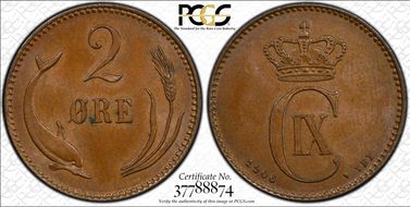 1906 VBP 2 Øre MS64BN