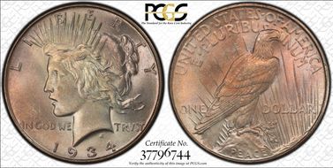 1934 $1 MS65