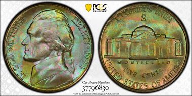 1944-S 5C MS66+
