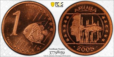 2005 P€ 0.01 X#Pn1 INA Essai Fantasy Var Cu SP68RD