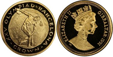 1991 1/10 Cr Olympics - Discus Thrower PR64DCAM