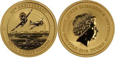 2016-P $15 Pearl Harbor MS69