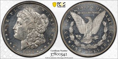 1878-S $1 MS62PL