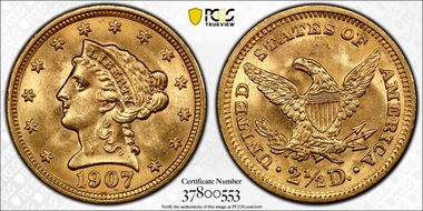 1907 $2.50 MS64
