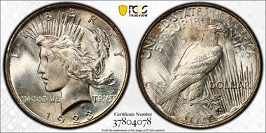 1923 $1 MS65