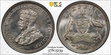 1936(m) 6D MS66+
