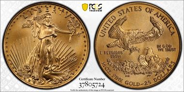 1999 $25 Gold Eagle MS68