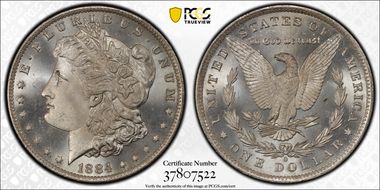 1884-O $1 MS66+ 