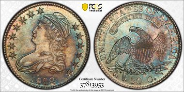 1822 50C O-105 MS65+