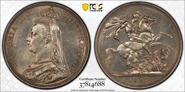 1887 Crown S-3921 MS62
