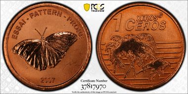 2007 € 0.01 XEROS Fantasy MS65RD