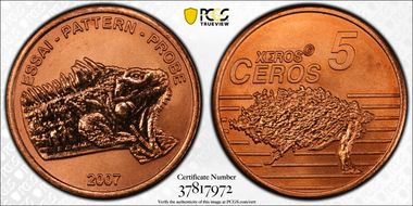 2007 € 0.05 XEROS Fantasy MS66RD