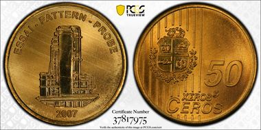 2007 € 0.50 XEROS Fantasy MS68