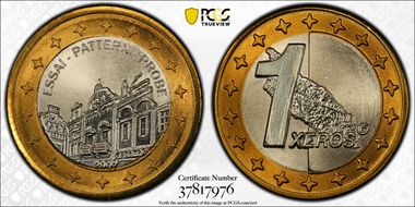 2007 € 1 XEROS Fantasy MS68