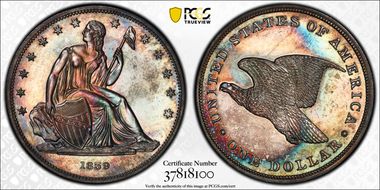 1839 $1 Gobrecht, Original PR64