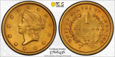 1851 G$1 MS62