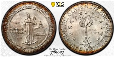 1936-D 50C Columbia MS68