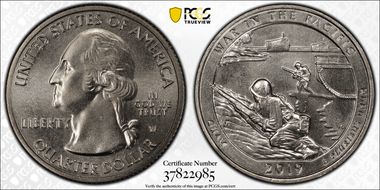 2019-W 25C War in the Pacific NP Early Find MS67
