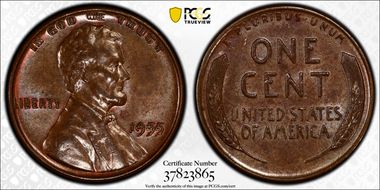 1955 1C Doubled Die Obverse MS62BN