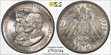 1909 2 Mk Leipzig U. J-138 MS65