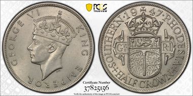 1947 1/2 Cr KM-15b MS63