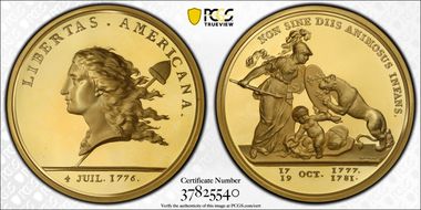 (2000) AV Medal Libertas Americana Restrike PR67DCAM