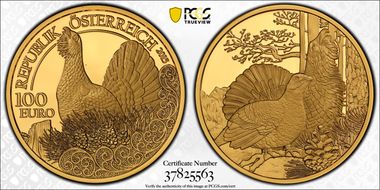 2015 € 100 The Capercaillie PR70DCAM