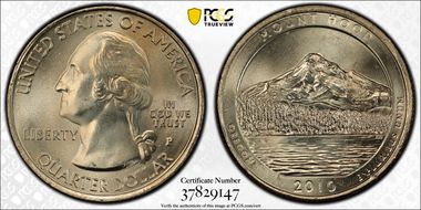 2010-P 25C Mount Hood NP MS66