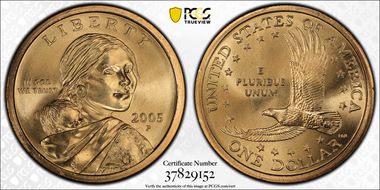 2005-P SAC$1 MS67