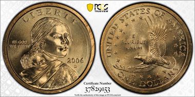 2006-D SAC$1 MS66