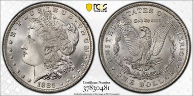 1885-O $1 MS67+