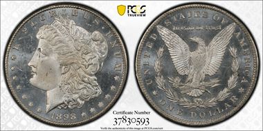 1898-O $1 MS66+ PL