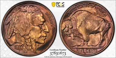 1938-D 5C Buffalo MS67+