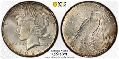 1924-S $1 MS65+