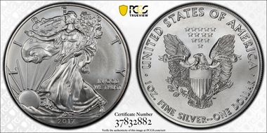 2017 $1 Silver Eagle MS69