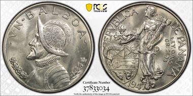 1947 Balboa KM-13  Ag MS64