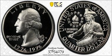 1976-S 25C Silver PR70DCAM