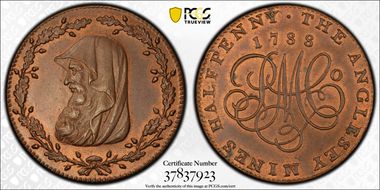 1788 Tk 1/2D DH-289 Anglesey MS65RB