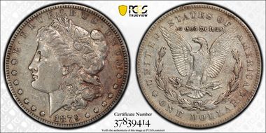 1879-S $1 VAM 34, Rev. of 1878 XF40