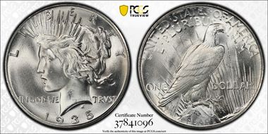 1935 $1 MS66+
